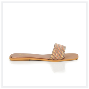 ELEGANCIA - Women Slides Flat Charm