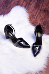 ELEGANCIA-Women's Block Heel Pumps-BLISS-BLACK