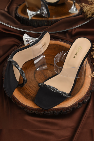 ELEGANCIA - Women Transparent Heels Spark