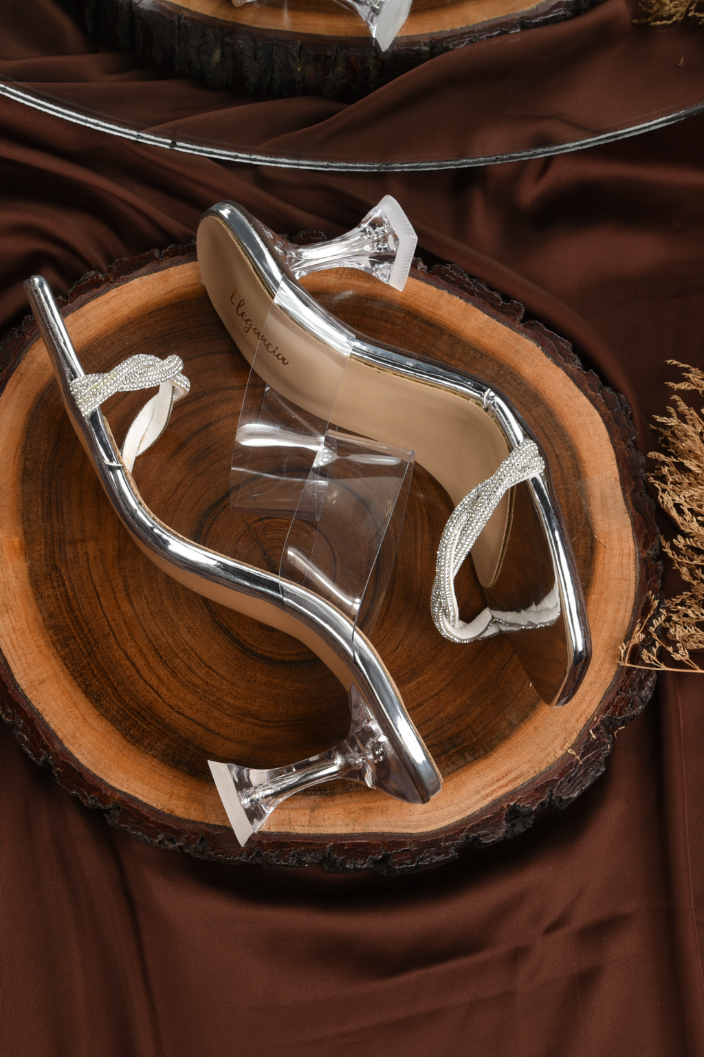 ELEGANCIA - Women Transparent Heels Spark