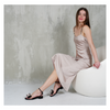 Women's Transparent Flats Aroma Fawn