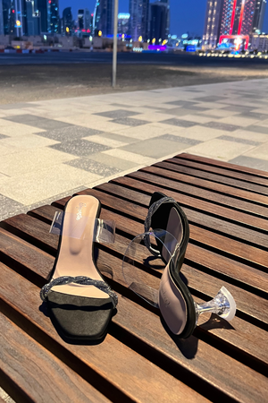 ELEGANCIA - Women Transparent Heels Spark