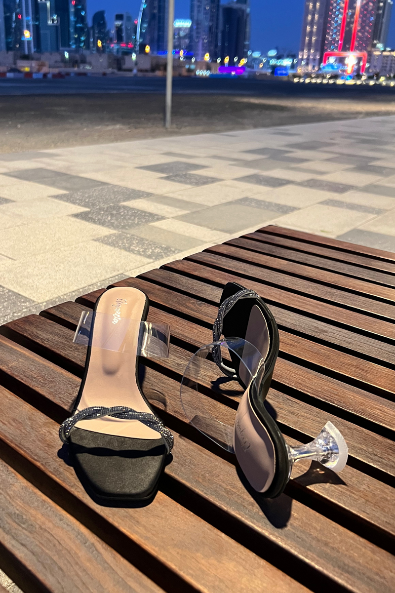ELEGANCIA - Women Transparent Heels Spark