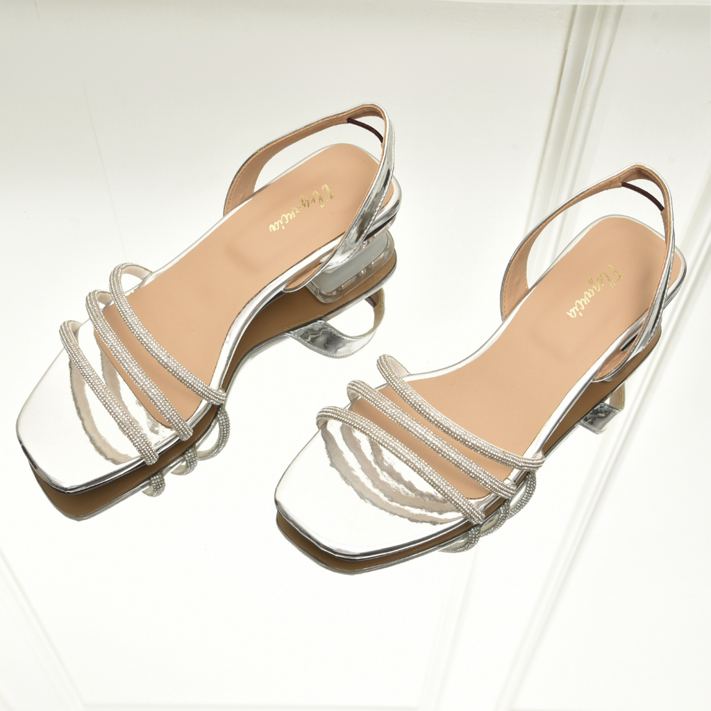 ELEGANCIA - Women Transparent Heel Sandals Romy