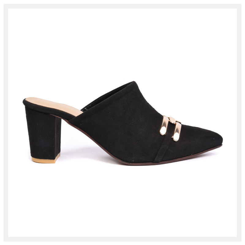 ELEGANCIA - Women Blockheels Mules Stormy