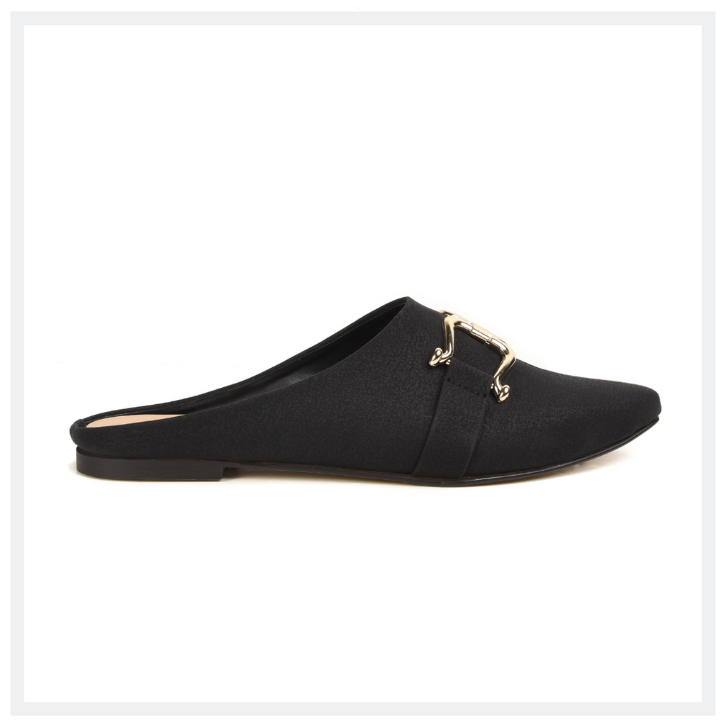 ELEGANCIA - Women Flat Mules Celeste