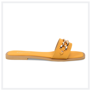 ELEGANCIA - Women Flat Chain Slides Kendall