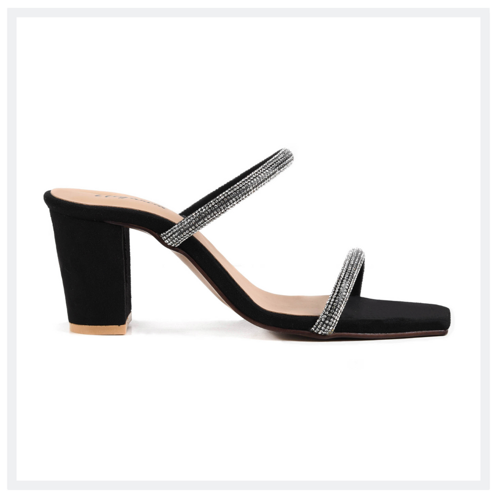 ELEGANCIA - Women Blockheel Gems Gigi