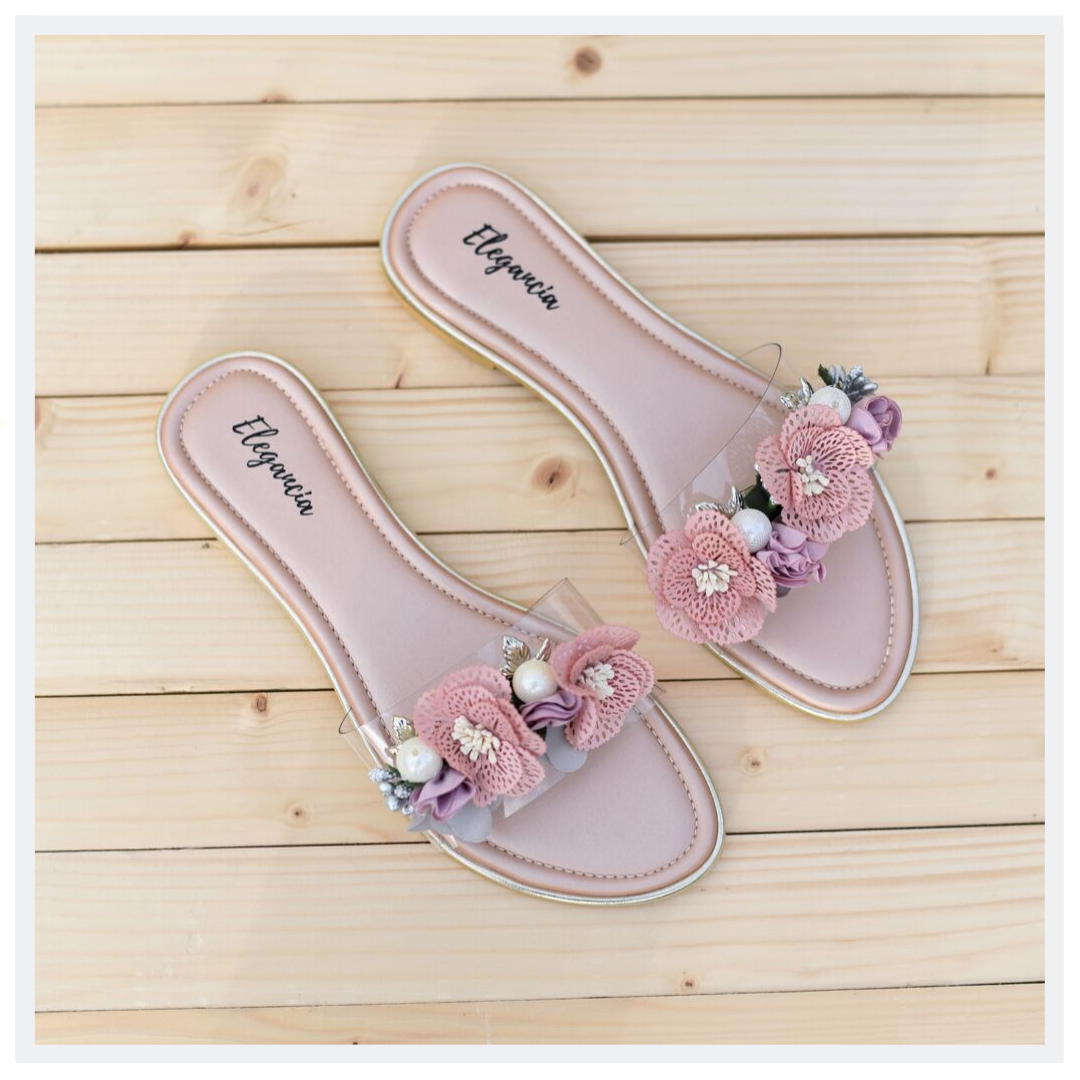Floral slides for deals women