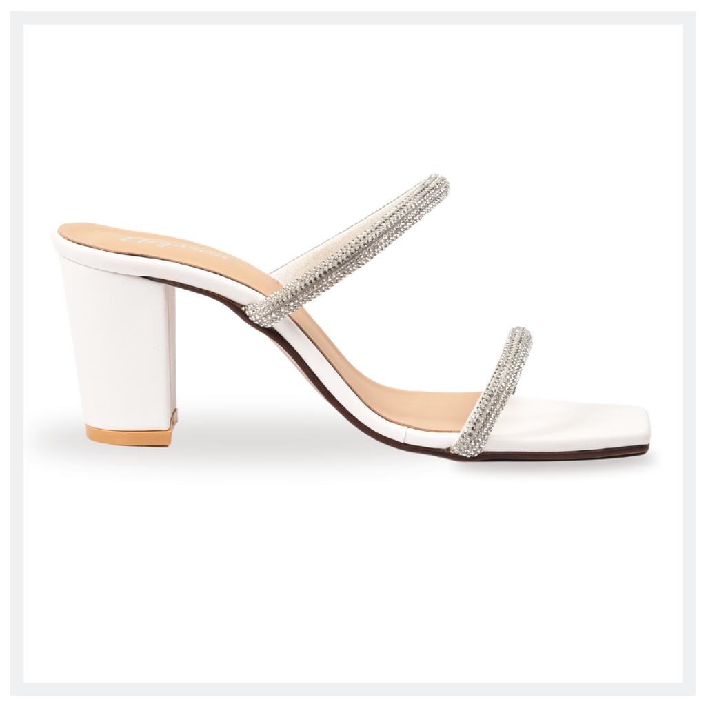 ELEGANCIA - Women Blockheel Gems Gigi